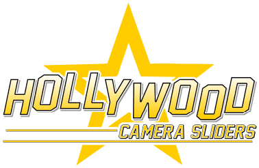 Hollywood Camera Sliders logo over a yellow star