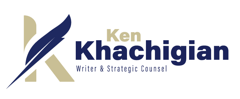 Logo for Ken Khachigian, Writer & Strategic Counsel